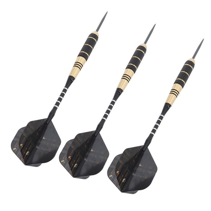 Fléchettes Ailettes PVC Durables Lot De 9 Fléchettes Professionnelles Turnart - Pointe Métal 24 G - Ailettes PVC - Tiges Aluminium - 3 Couleurs - Étui Inclus - Cadeau Joueurs Lot Fléchettes Avec étui Cadeau