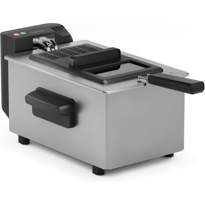RELAX4LIFE Friteuse à Huile 5L 2000W Acier Inoxydable - 3 Paniers Amovibles Avec Fenêtre