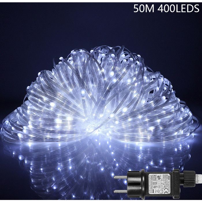 Guirlande Lumineuse LED Flocons de Neige Imperméable 8 Modes avec Minuterie, Décoration pour Fenêtre Noël Mariage Jardin(Blanc Chaud, Une pièce) | Leroy Merlin
