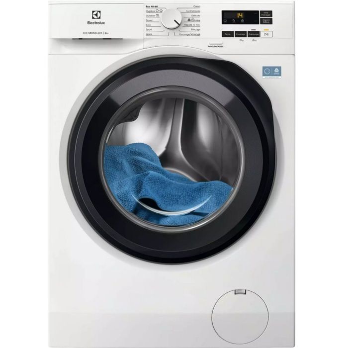 Electrolux Lave-linge frontal 8kg 1400 tours/min blanc - EW6FI6834BA - Electrolux