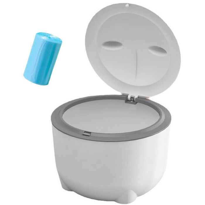 Poubelle à déjections félines - PZCC - Couvercle automatique - 30 sacs inclus - Anti-odeur - Hygiénique