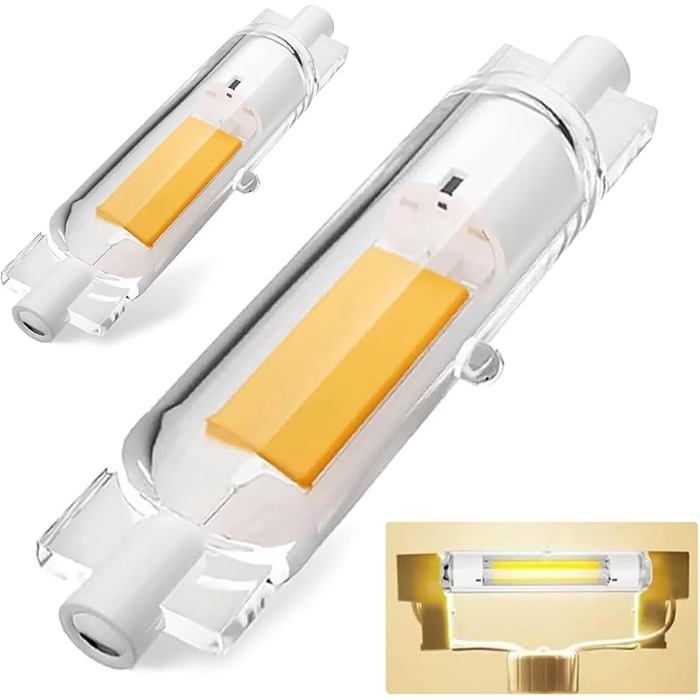 Ampoule LED R7S 78mm - Dimmable - 20W équivalent à 200W halogène - Blanc naturel 4000K - 2000 lumens