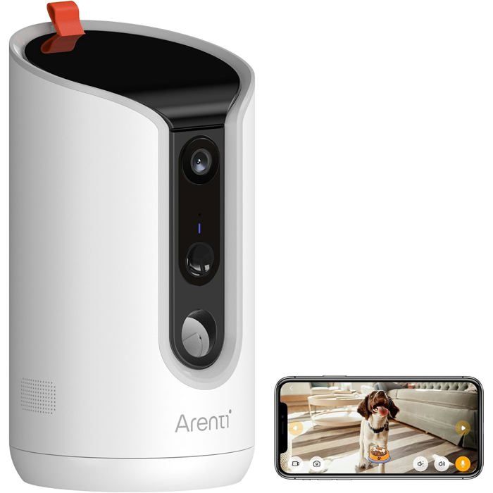 Distributeur Automatique De Croquettes Pour Chat Avec Caméra Wifi Caméra De Surveillance Avec Distributeur Alertes Intelli[CE265]
