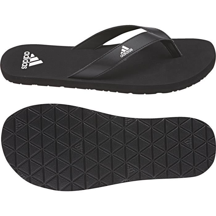 Tongs adidas Eezay Essence noir noir blanc 46 Cdiscount Sport