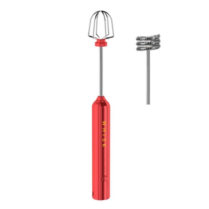 Betty Bossi Batteur Magique Transparent Rouge - Grand Format Avec 3 Fouets