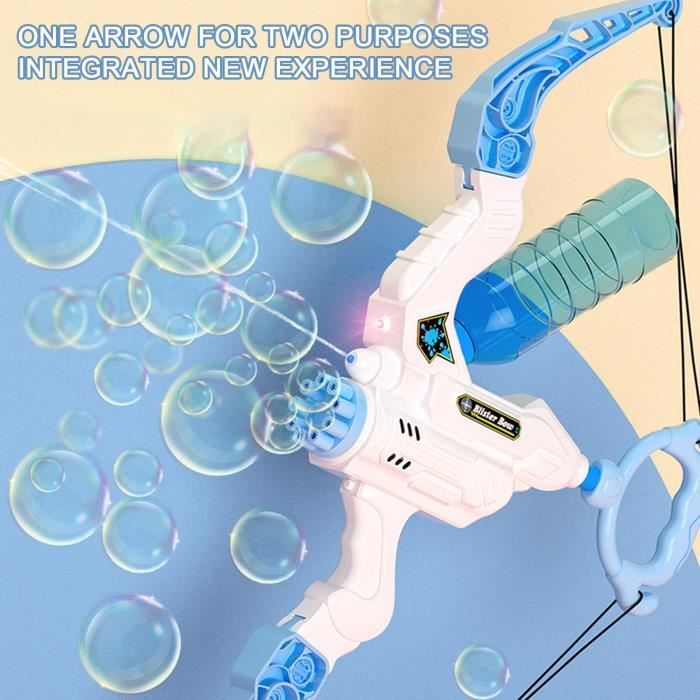 Pistolet à Bulles LED Blubbel – Bazooka à Bulles Géantes +6000 Bulles/Min – Jouet Enfant Extérieur Été Avec Lumière