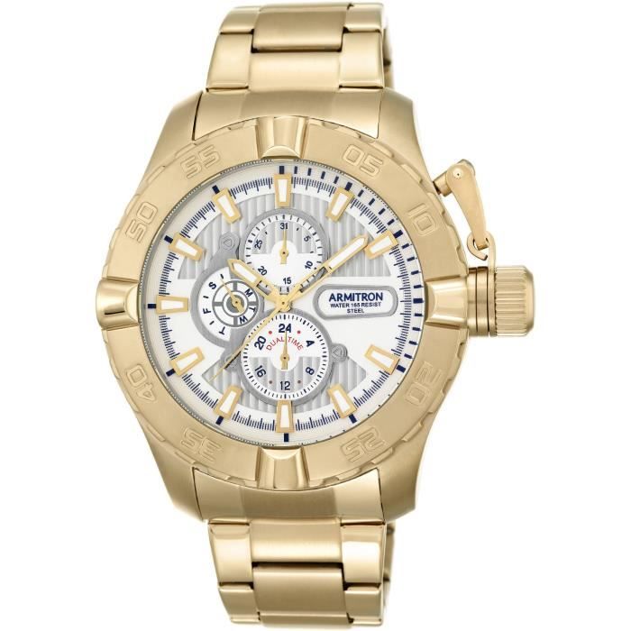 Montre Homme Armitron 20 5199WTGP Or Cdiscount Bijouterie