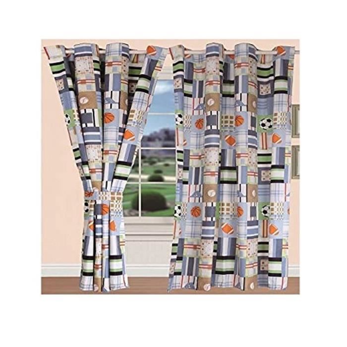 Dessus De Lit Et Double Rideaux Assortis Linge De Lit Rideaux Assortis Achat Vente Pas Cher