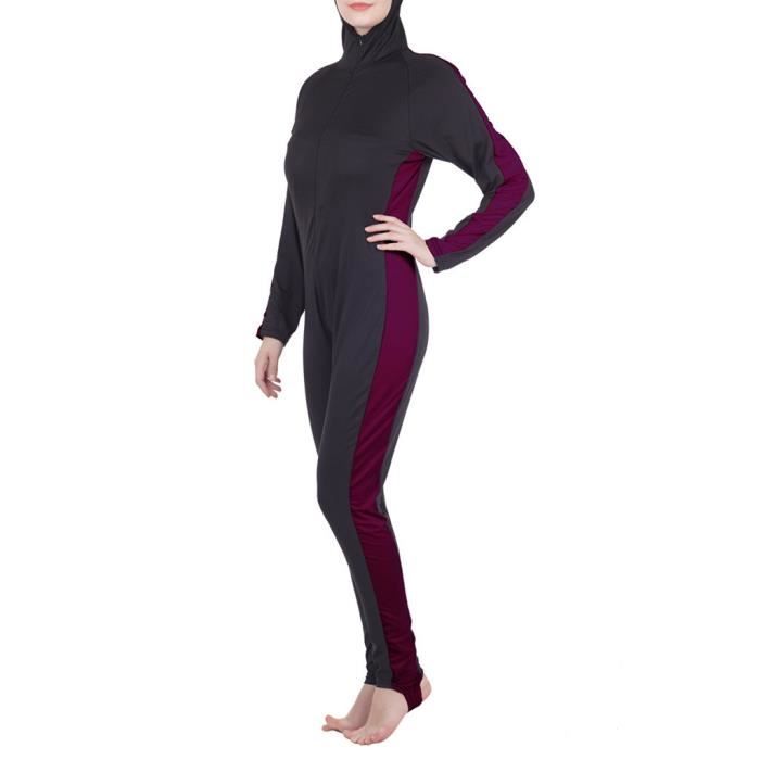FYMNSI Burkini Enfant Filles 3 Pièces - Manches Longues, Pantalon, Hijab - UPF50+ - Maillot De Bain Modeste Islamique