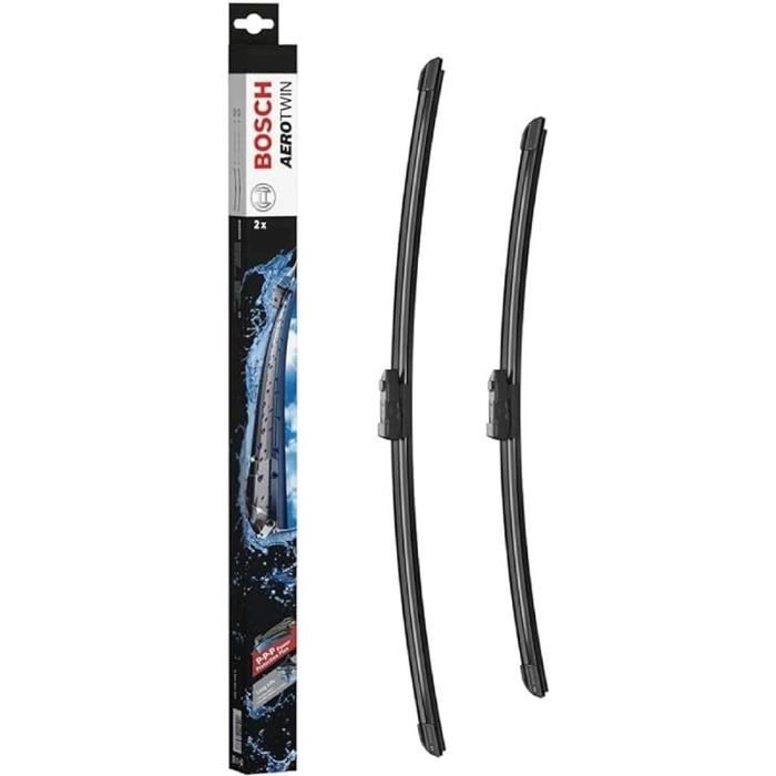 Jeu De 2 Balais D'essuie-glace Plats Pour Twingo 3 - 500mm + 350mm - Neuf Avec Adaptateurs