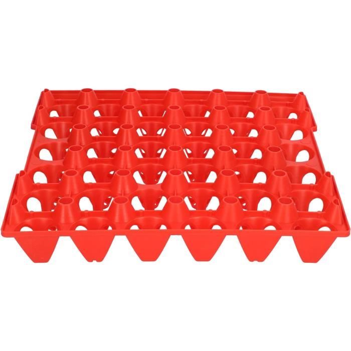 2 pièces Boîte à oeufs en plastique portable 6 2 pièces Boîte à oeufs en plastique portable 6