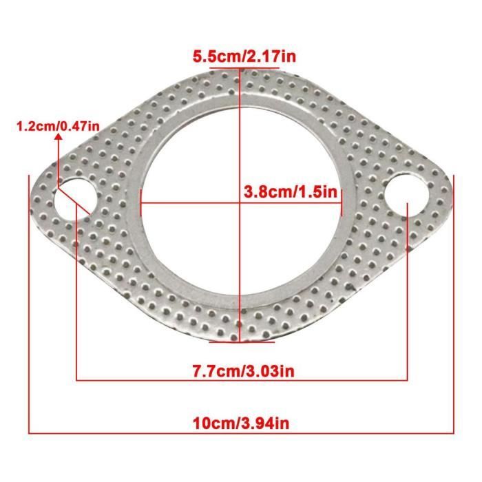 Joint D'échappement NOVANOX 256-068 - Aluminium - Pour Voiture