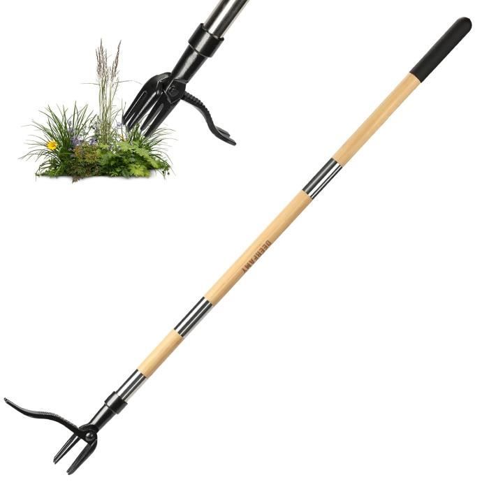 DeWit Désherbeur Disque Manche Moyen 91,4cm – 4 Outils En 1, Acier Au Bore, Garantie à Vie