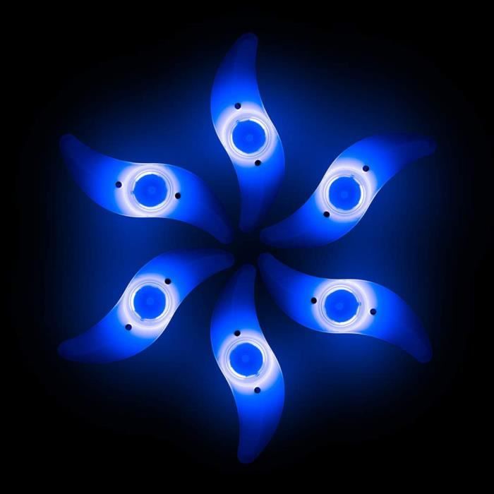 Kit 8 Feux De Roue De Vélo – LED étanches, 7 Couleurs, Installation Facile, Pour Valves Standard, Sécurité Et Style
