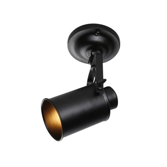 Retro Industrielle 1 Spot Plafonnier En Metal Noir Creatif Retro Applique Murale Interieur Vintage Lampe Murale Industriel Lampe Achat Vente Retro Industrielle 1 Spot P Cdiscount