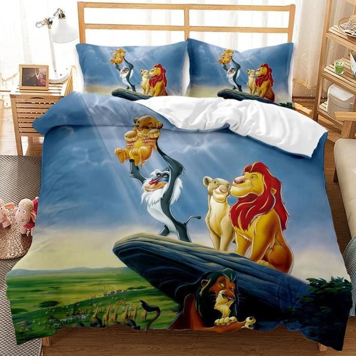 Parure De Lit 90x190 Enfant Disney Le Roi Lion Parure De Lit Pour