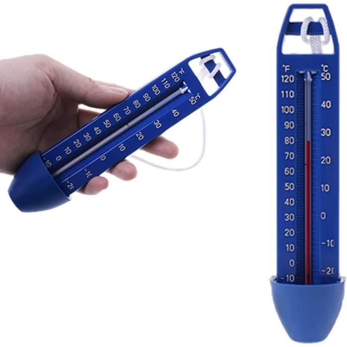 Thermomètre Flottant Pour Piscine Et Spa - Plage -10°C à 50°C - Avec Lanière - Lecture Facile