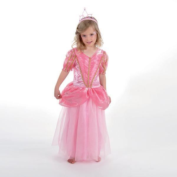 D guisement Princesse Rose Enfant 9 10 ans Robe longue et
