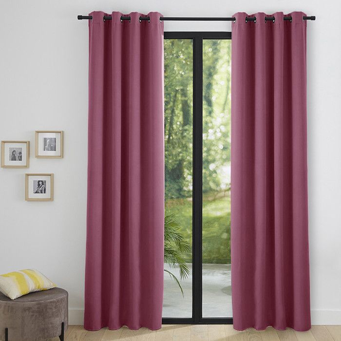 Listes de Cdiscount Double Rideaux Rose