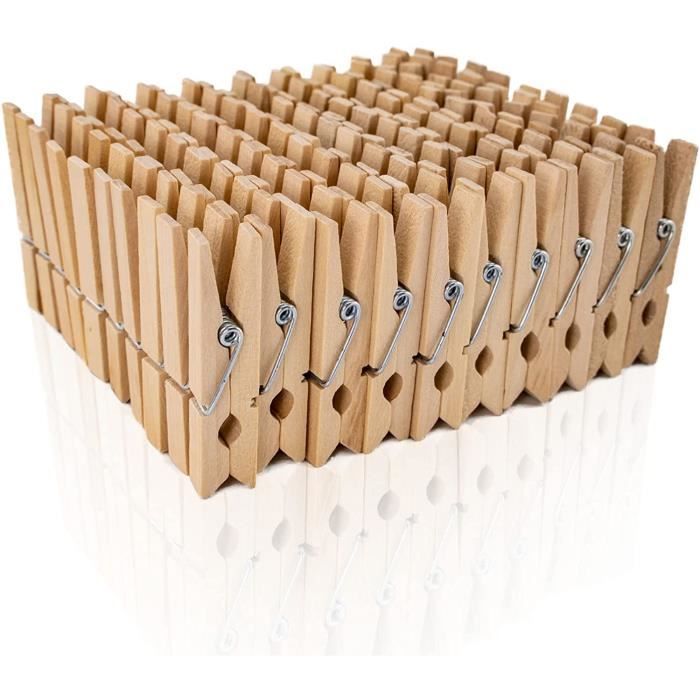 Lot De 100 Mini Pinces à Linge En Bois Style Vintage D Coration De F