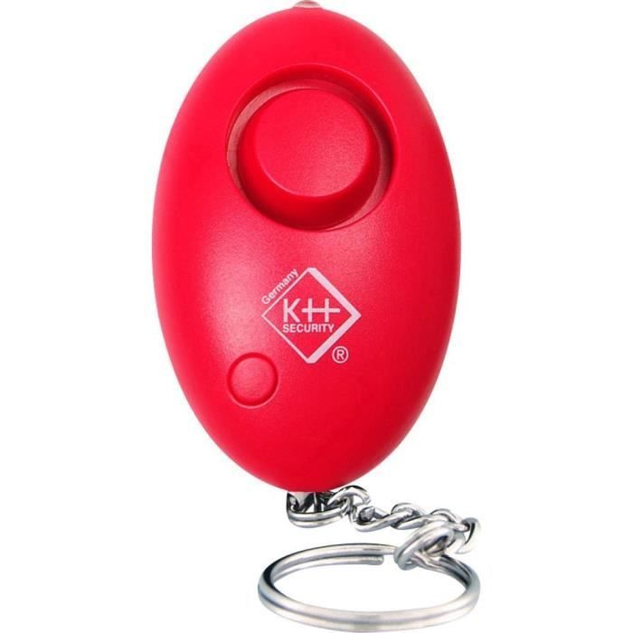 kh-security Alarme porte-clé avec LED, rose 100137