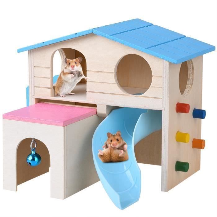 King Jouet Maison De Hamster Cabane En Bois Pour Animaux De Compagnie Cdiscount