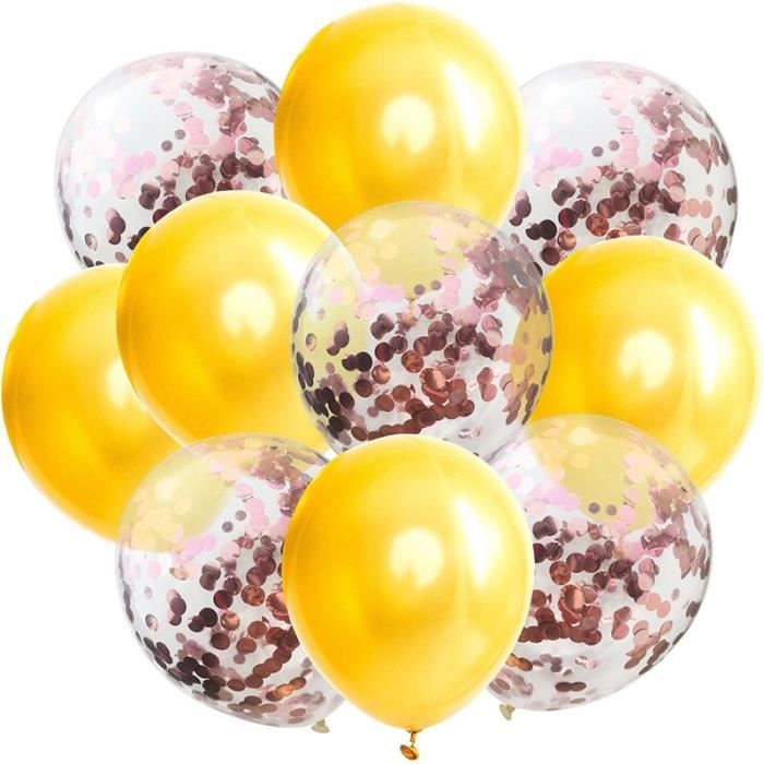 Ballons A Confettis De Couleur Or Et Rose Mixte 10 Pieces Lot Metallique Pour Decoration D Anniversaire Ballon A H 02 Jo3108 Cdiscount Maison Ballons A Confettis De Couleur Or Et Rose Mixte 10 Pieces Lot Metallique Pour Decoration D Anniversaire Ballon A H 02 Jo3108 Cdiscount Maison