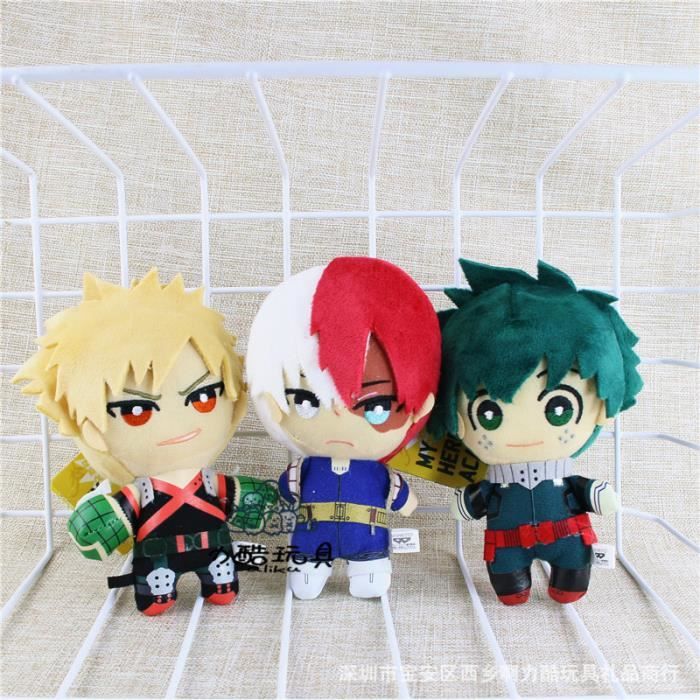 Hero Academia Oreiller en peluche Izuku Todoroki Bakugou Poupée en