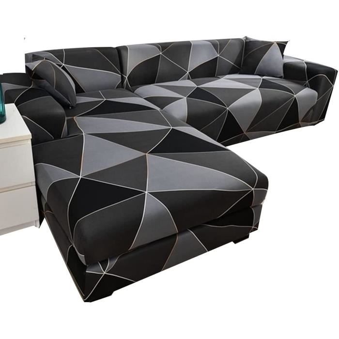 Couverture de Canape d/'angle 3 4 2 Places Housse de Canape avec Accoudoirs Extensible(Le Revêtement de Canapé d/'angle en L Doit en Acheter Deux) Color : A, Size : 1 place 90-140cm