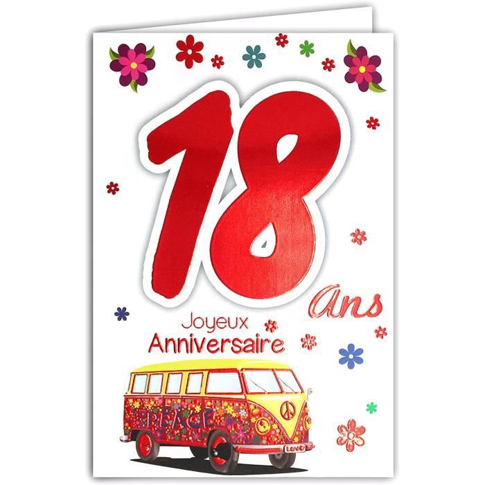 Afie Carte Joyeux Anniversaire 18 Ans Fille Jeune Femme Adulte Majorite Majeure Permis B Conduire Voiture Cadeaux Maqu 658 Cdiscount Bagagerie Maroquinerie