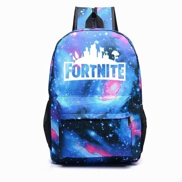 Fortnite Backpack - Cartable cartable imprim?� ?�toile du ciel ?�toil?� - Bleu - pour enfant 