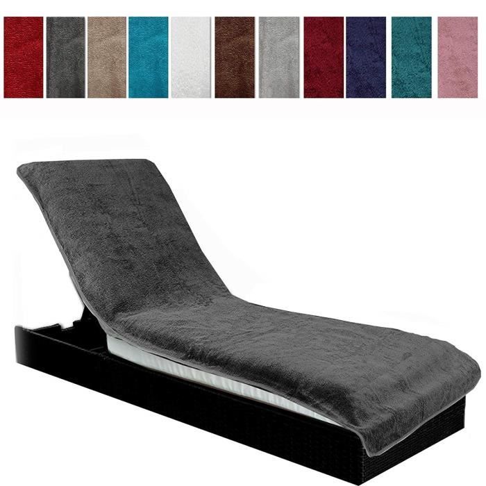 Jemidi Housse de protection en éponge 75 cm x 200 cm pour transat