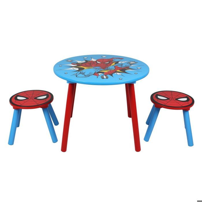 Lot De 2 Sets De Table Marvel Avengers + Spiderman Pour Garçon