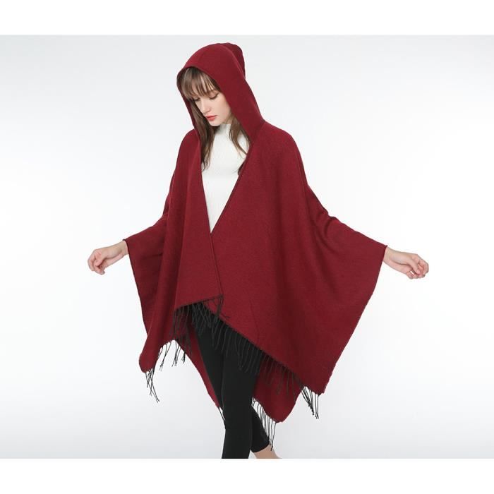 Cardigan Capes En Tricot Chale Pour Femme echarpe Cape Fendue Retro Poncho All Match Modeles De Couple Masculin Et 1305 Cdiscount Pret a Porter