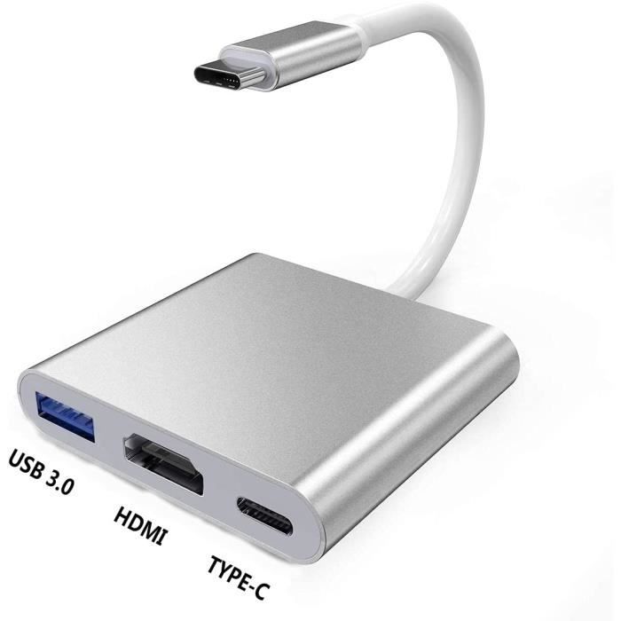 Adaptateur USB-C/HDMI pour Apple et Windows - Cdiscount Informatique