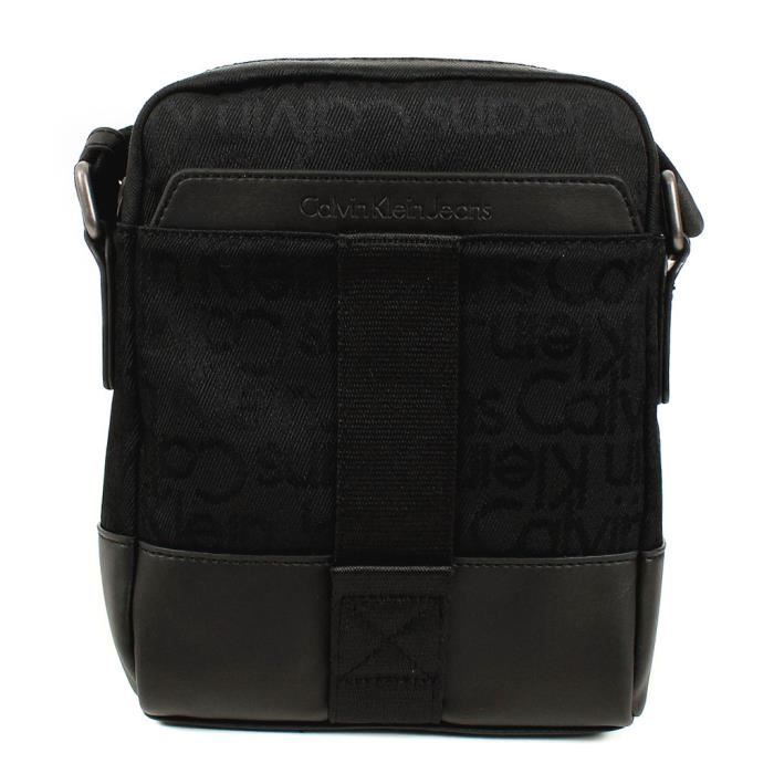 Sacoche Calvin Klein Homme Noir - Cdiscount Bagagerie - Maroquinerie