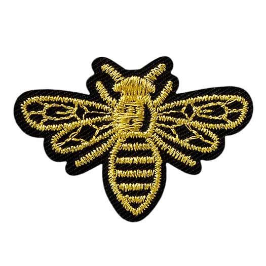 Abeille or animaux Ecusson thermocollant patches appliques, Taille 4