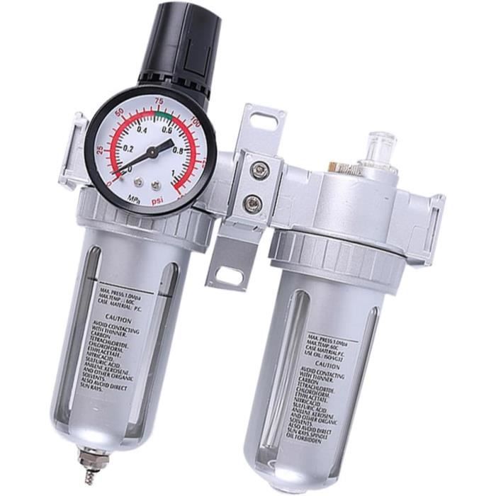Régulateur Et Séparateur D'air 1/4" BSP Pour Compresseur - Neuf