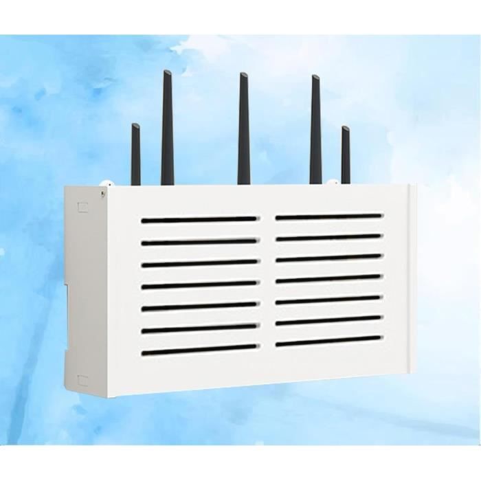 Étagère De Routeur Sans Perceuse, Boîte D'Étagère Wifi Murale, Boîte De ...