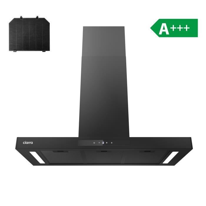 Klarstein Remy - Hotte Aspirante De Cuisine, 90 Cm, Sans