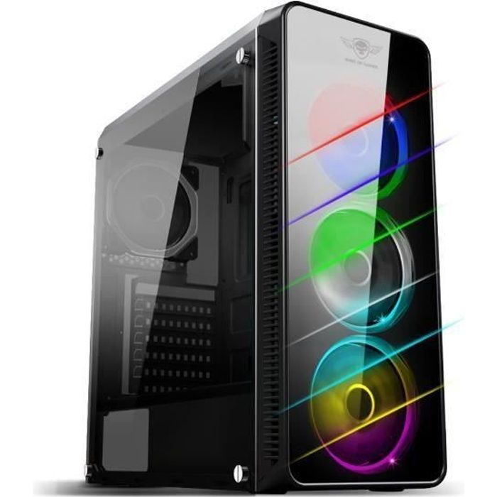Vente Ordinateur de bureau Pc Gamer Deathmatch 7 RVB INTEL I3 9100F - GeForce GT710 2Go - Mémoire 8Go DDr4 - Disque dur 1To - WiFi - Windows 10 pas cher Vente Ordinateur de bureau Pc Gamer Deathmatch 7 RVB INTEL I3 9100F - GeForce GT710 2Go - Mémoire 8Go DDr4 - Disque dur 1To - WiFi - Windows 10 pas cher