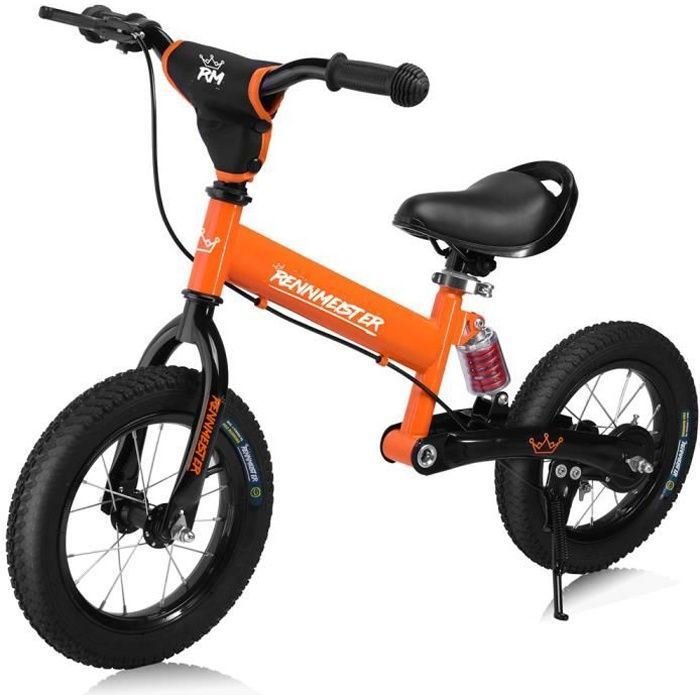Velo draisienne pour Enfants Orange Rennmeister sans pedale Suspension Max 50kg Freins Tambour Rembourrage Anti Choc Selle Cyclisme Cdiscount Jeux Jouets