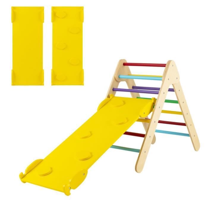 Toboggan Enfants Avec Balançoire Et Panier De Basket – Aire De Jeu Multifonction HDPE, Pliable, 1 An Et +