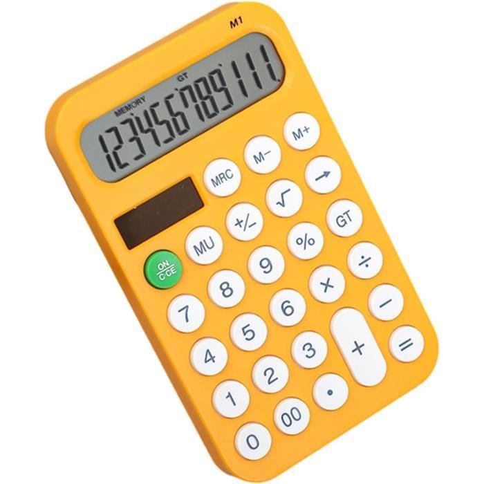 Calculatrice En Bambou, Calculatrice De Bureau Comptable Avec 29 Boutons, Batterie à énergie Solaire, écran LCD Numérique 12 Bits Pour Bureau Scolaire