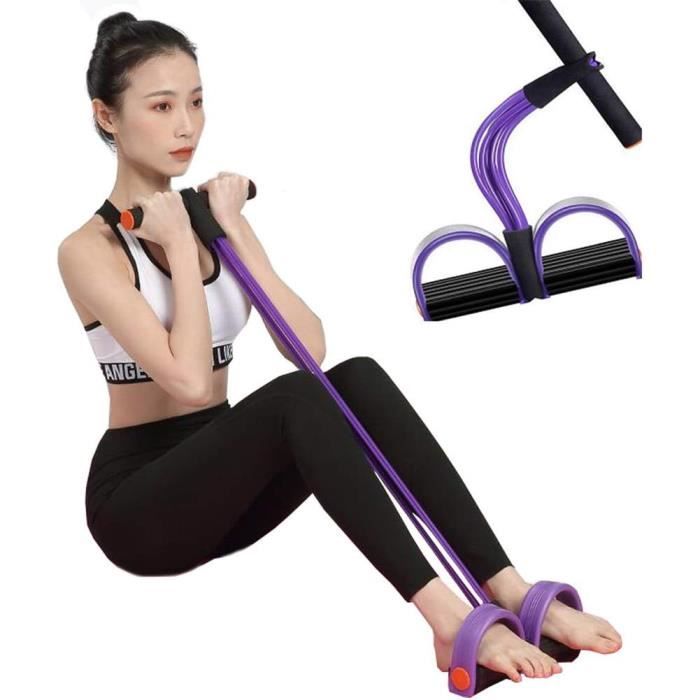 Armastuse Bande De Yoga élastique – 8 Anneaux De Résistance, Fitness, Pilates, Stretching, Sangle De Sport 85x4 Cm, Violet