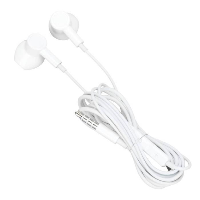 EJ.life Écouteurs filaires pour Android Écouteurs filaires ME530 3,5 mm pour basses lourdes avec contrôle du volume pour
