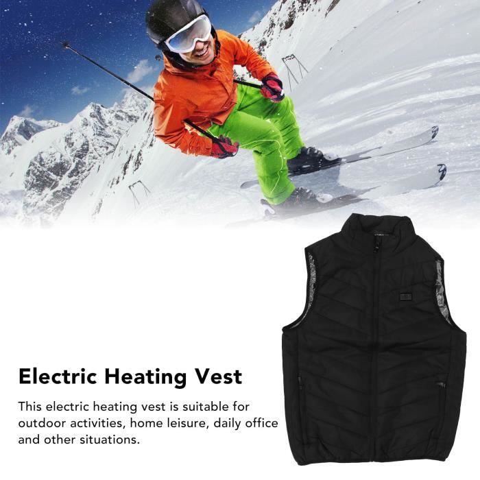 HEWINZE Gilet chauffant en polaire pour femme avec batterie 7,4 V