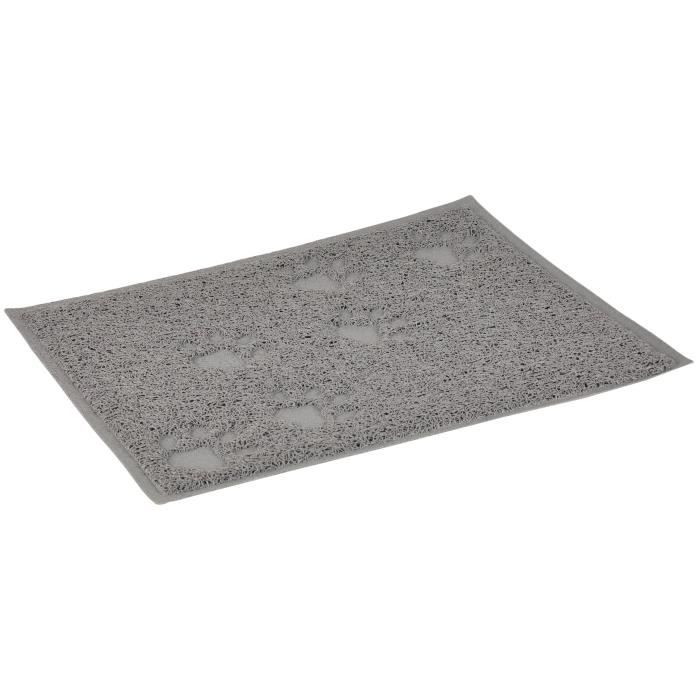 Meilleurs prix pour Petit tapis de sortie de litière 40 x 30 gris - FLAMINGO