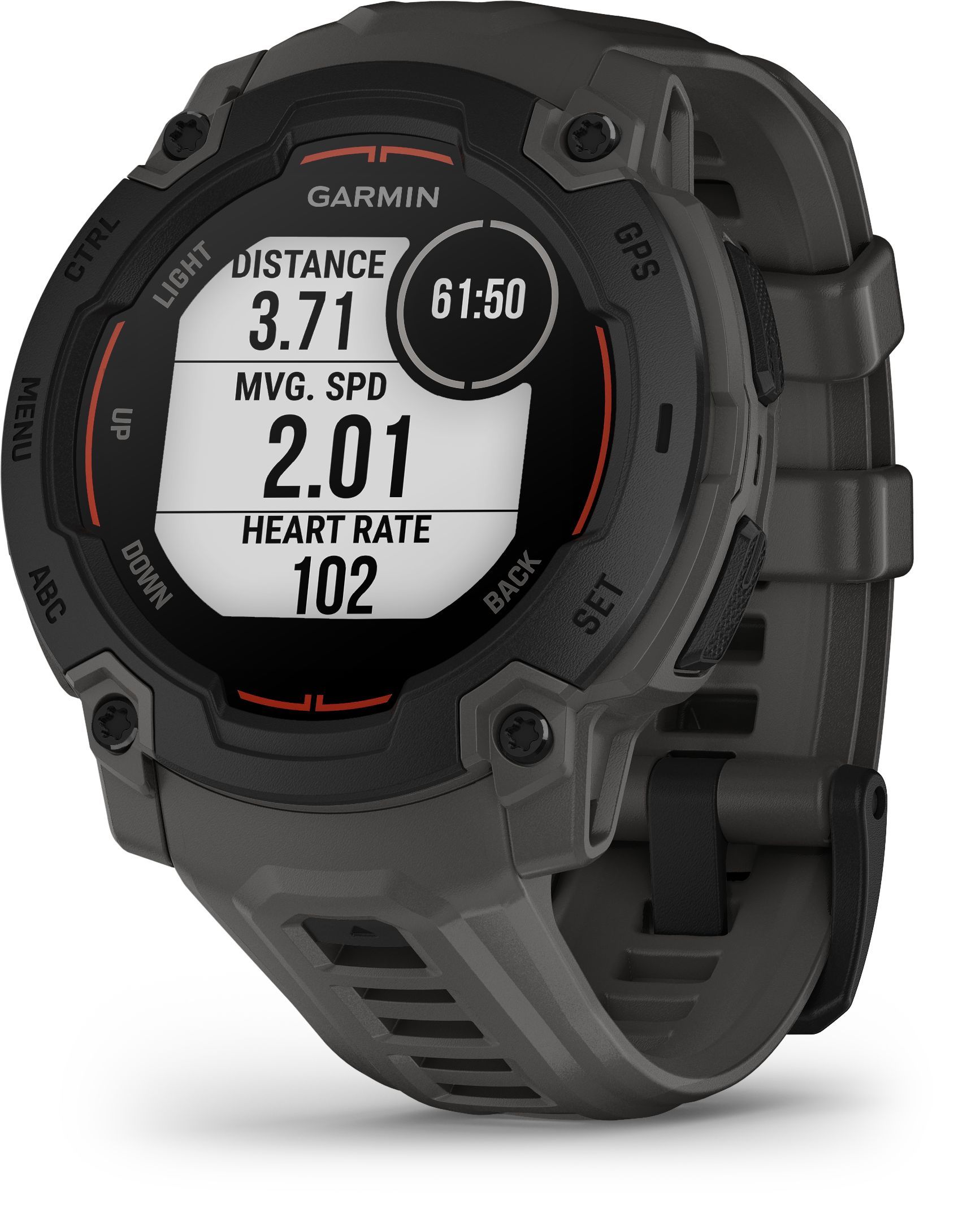 Montre connectée sport - GARMIN - Instinct E - 45 mm - Noir/Gris charbon