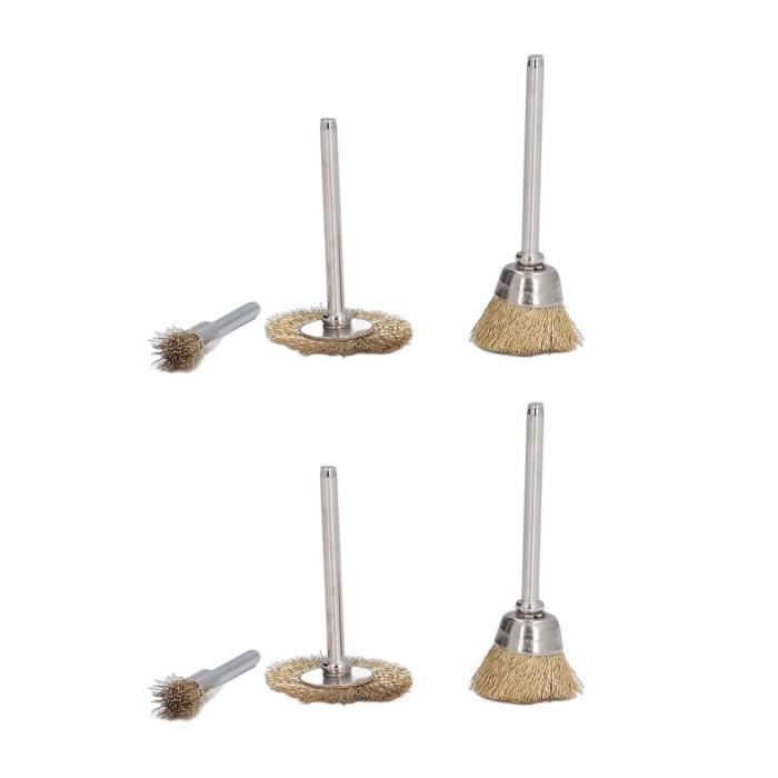GTY04477-BROSSE METALLIQUE,Mini Brosses Métalliques Pour Enlever La Rouille, Brosses De